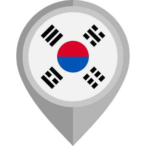 South korea korea nation flags icon
