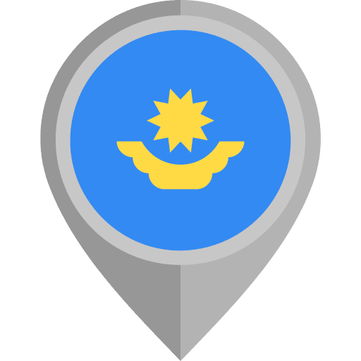 Kazakhstan country nation flag icon