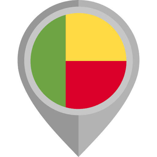 Benin flag nation flags icon