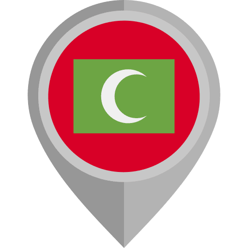 Maldives nation flags country icon