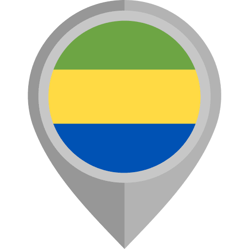 Gabon country placeholder flag icon