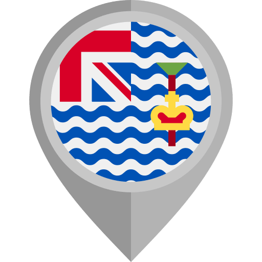 Bristish indian ocean territory nation country flag icon