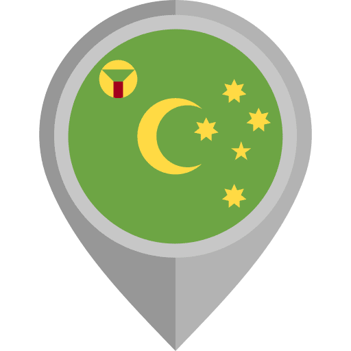 Cocos island flag country placeholder icon