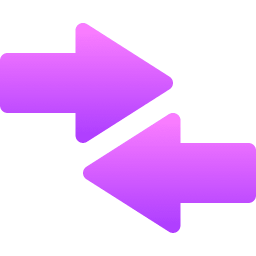 Traffic left arrows double sided arrow icon