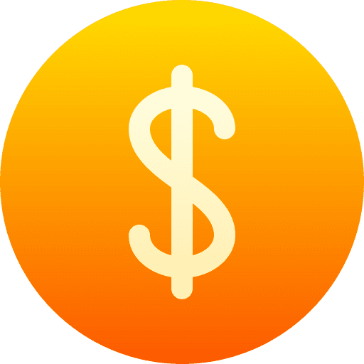 Coin money cash business icon