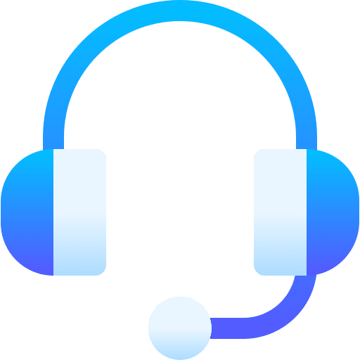 Customer service telemarketer technical support microphone icon