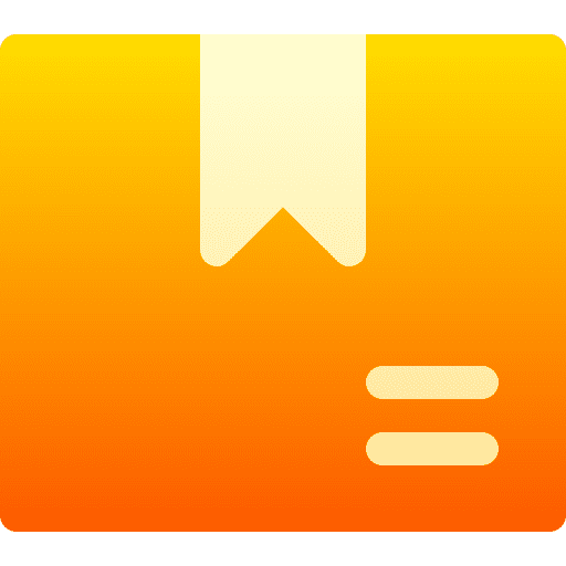 Product shipping and delivery logistics delivery box icon