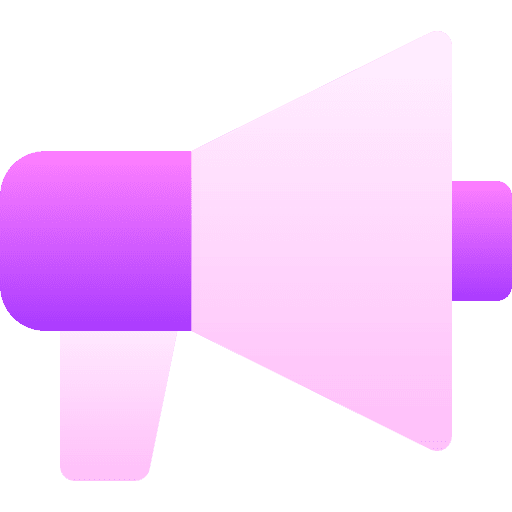 Promotion protest loudspeaker announcer icon