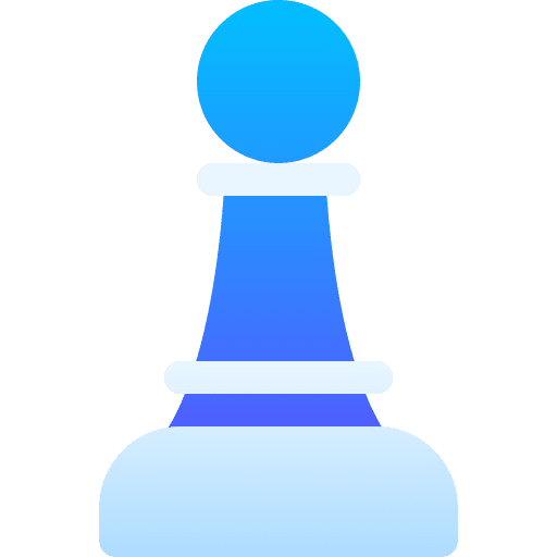 Chess gaming strategy piece icon