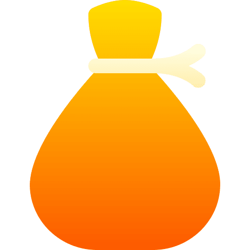Money bag business and finance rich money icon