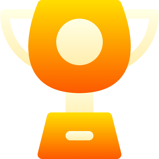 Trophy best soccer award icon