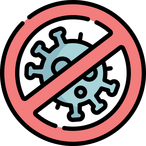 No virus bacteria virus healthcare and medical icon