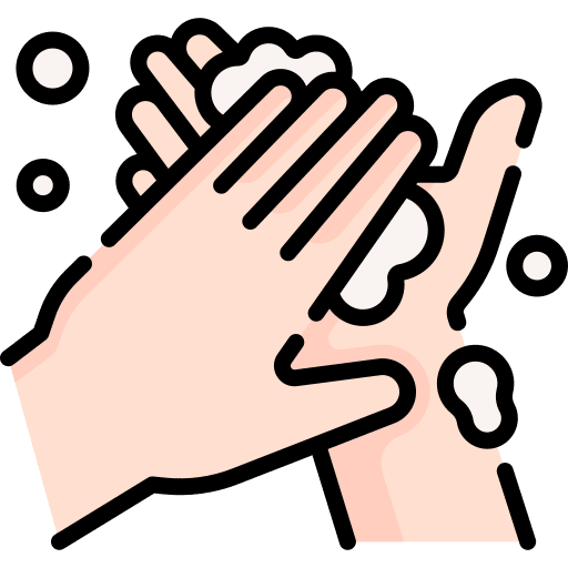 Washing hands healthcare and medical cleaning gesture icon