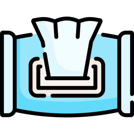 Wet wipes wet wipes healthcare and medical washing icon