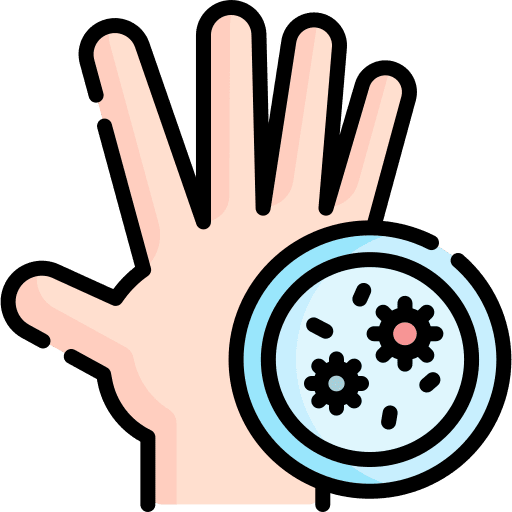 Bacteria virus rash healthcare and medical icon Bacteria virus rash healthcare and medical icon