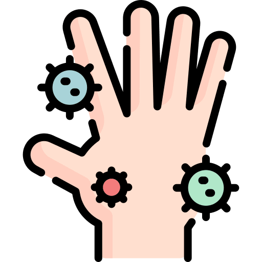 Virus transmission bacteria healthcare and medical virus icon Virus transmission bacteria healthcare and medical virus icon