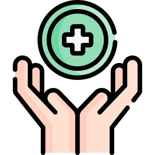 Hand healthcare and medical cross health icon Hand healthcare and medical cross health icon
