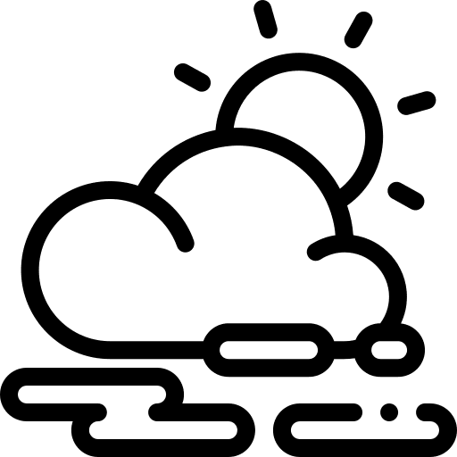 Haze fog mist sky icon