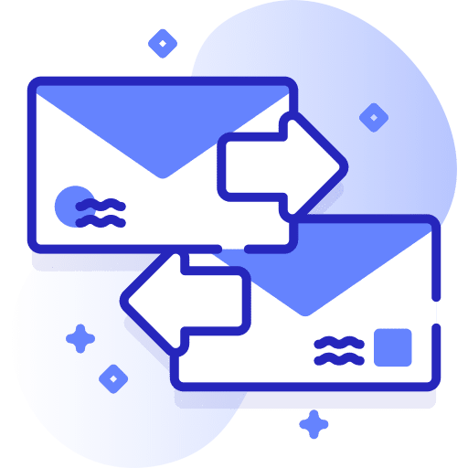 Exchange mails notice paper works envelope icon Exchange mails notice paper works envelope icon