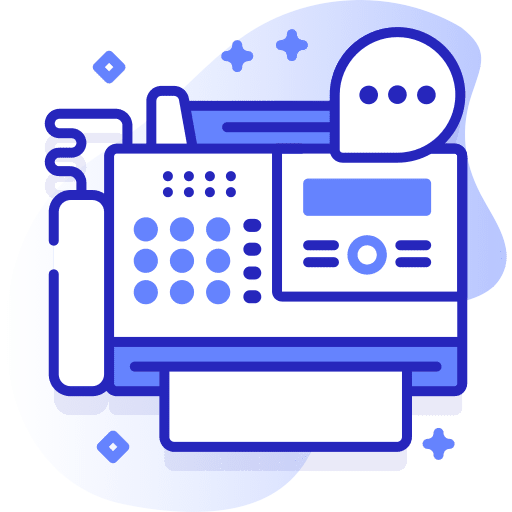 Fax machine communication office material communications icon Fax machine communication office material communications icon