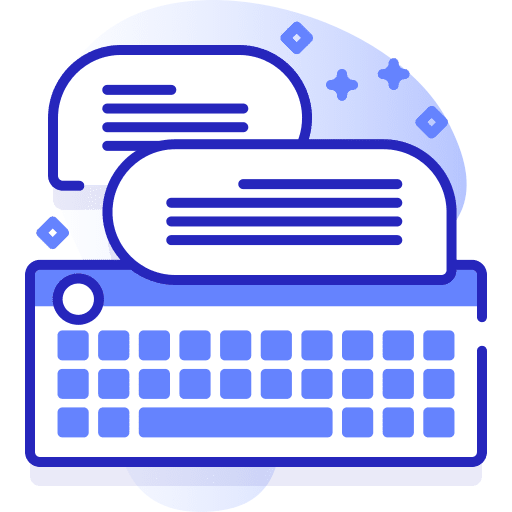 Keyboard writing posting electronics icon Keyboard writing posting electronics icon