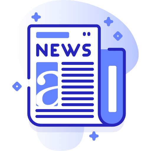 Newspaper news reading communications icon Newspaper news reading communications icon
