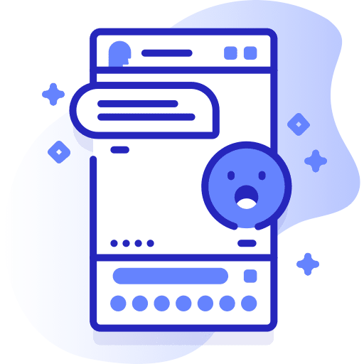 Chatting smiley text message icon Chatting smiley text message icon