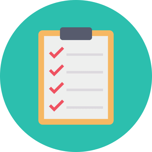 Checklist files and folders syllabus clipboard icon