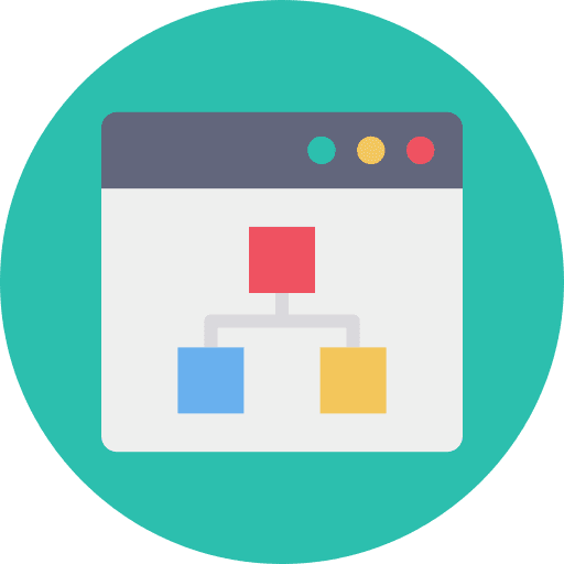 Hierarchical structure business and finance hierarchical structure chart icon