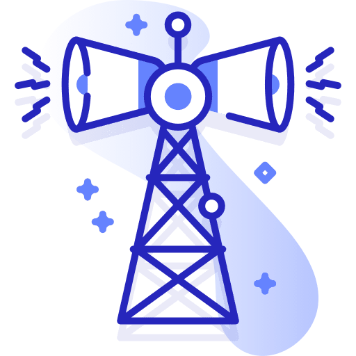 Tower radio frequency radio tower communications icon Tower radio frequency radio tower communications icon