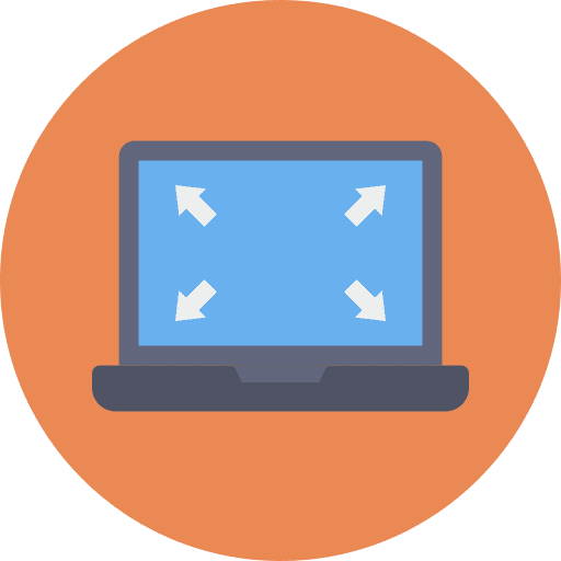 Fullscreen edit tools widescreen arrows icon