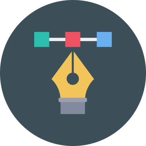 Vector pen edit tools nib icon