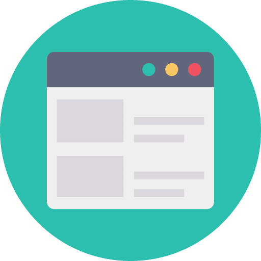 Web design layout website seo and web icon