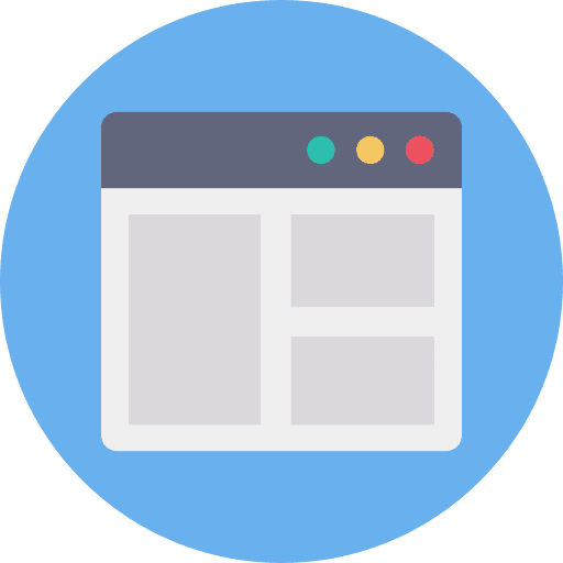 Web design seo and web layout internet icon