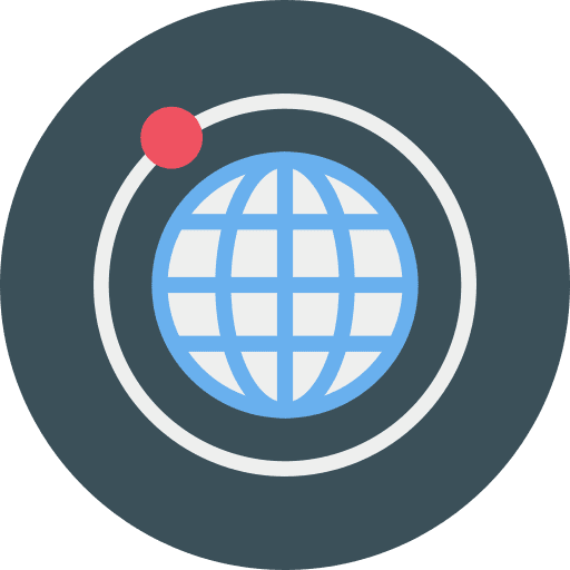 Global earth grid internet worldwide icon