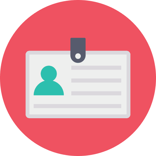 Id card identification id card files and folders icon