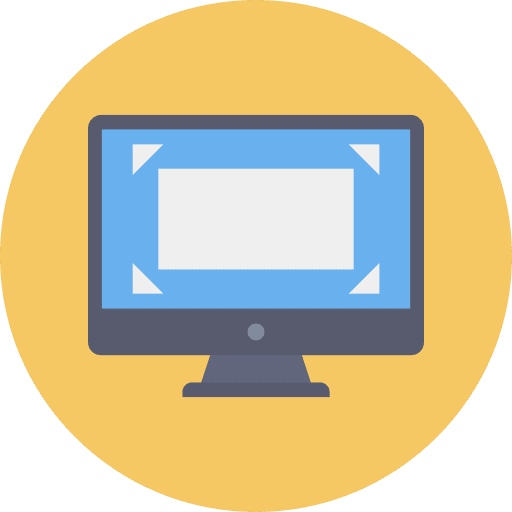 Monitor zoom out computer ui icon