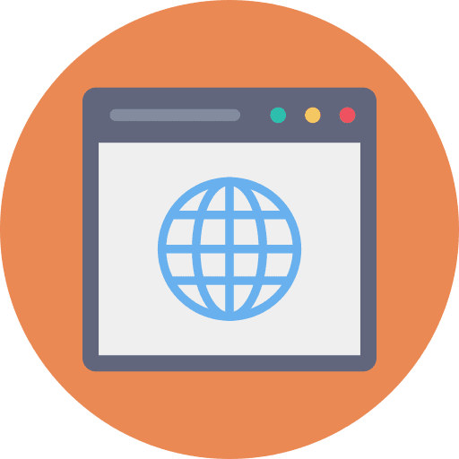 Website seo and web global networking icon