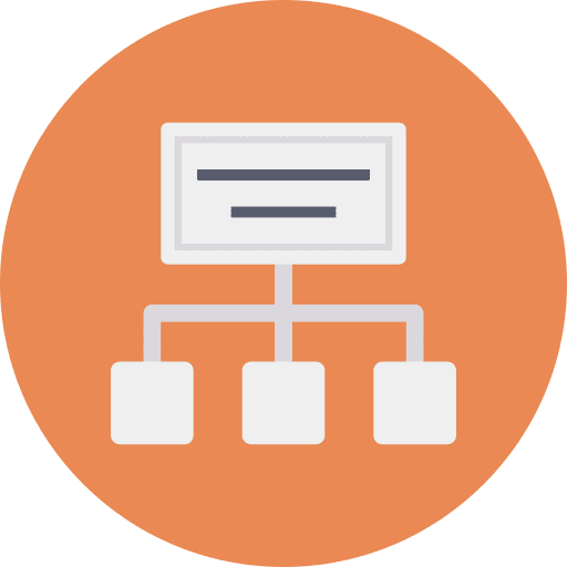 Flowchart diagram analytics chart icon