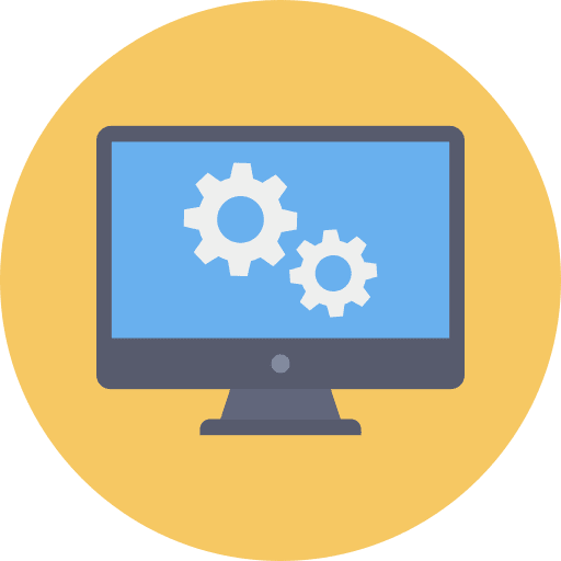 Monitor electronics ui gear icon