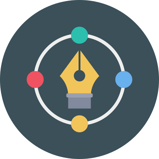 Vector pen vector graphic design icon