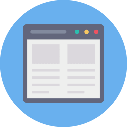 Web design seo and web web development website icon