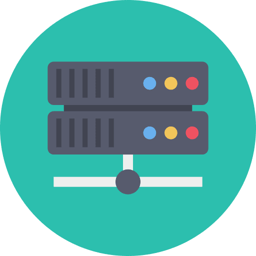 Server networking seo and web server icon