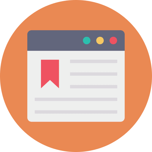 Website saved bookmark webpage icon