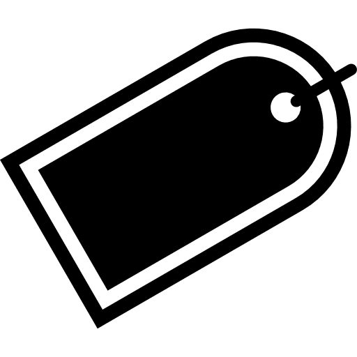 Label for commerce tag tool product icon