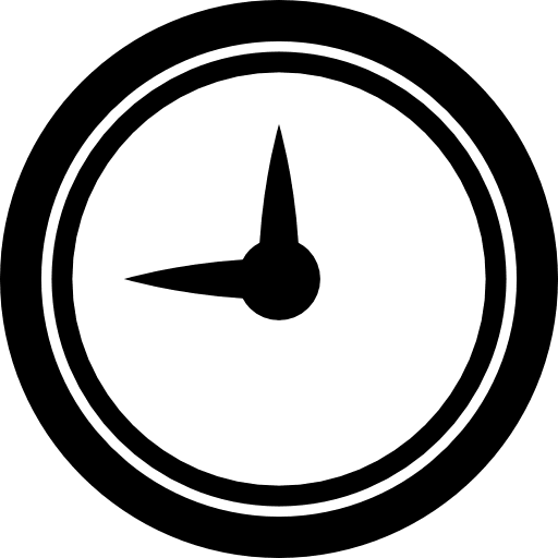 Wall clock of circular shape clock basic icons clocks icon