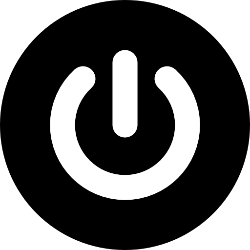 Power sign energy symbols buttons icon