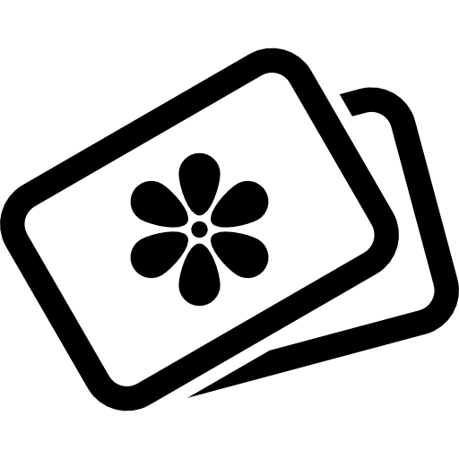 Photos symbol photo flower icon