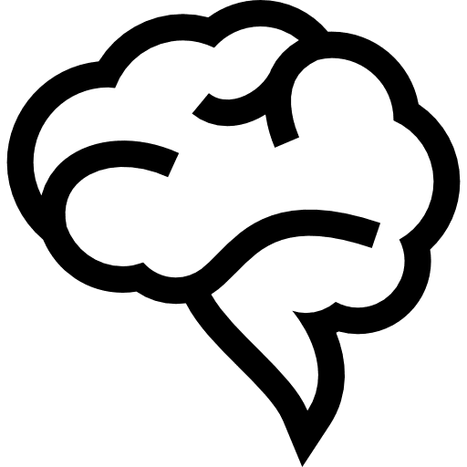 Brain speech bubble basic icons shapes brain icon