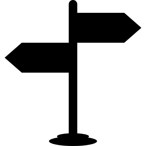 Signals post with arrows signal arrow signals icon